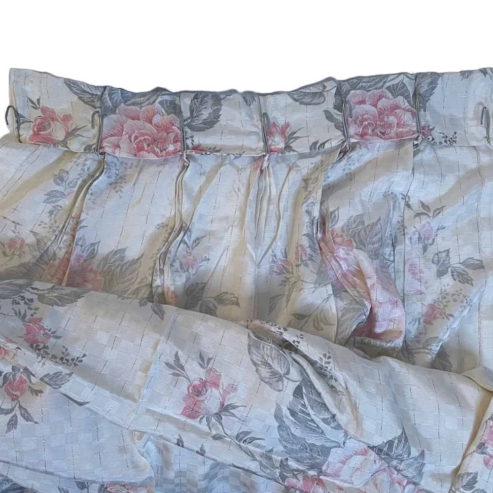 Vintage Handmade Pinch Pleated Drapes 84